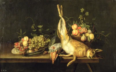 Nature morte avec gibier et fruits